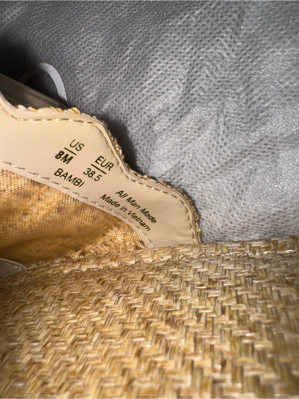 Sam Edelman Bambi Raffia Buckle Sandal in Natural size 8 - Picture 4 of 7